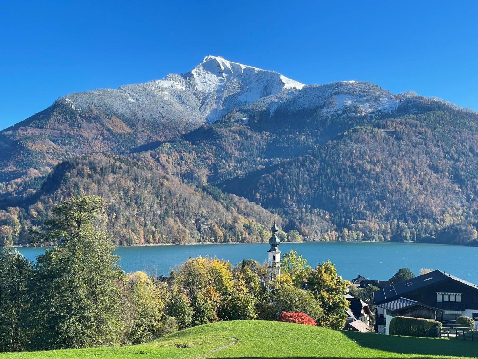 Ferienwohnung Schossleitner - Der Wohlfuehl-Ansitz Am Wolfgangsee Mit Weitblick Sankt Gilgen Dış mekan fotoğraf