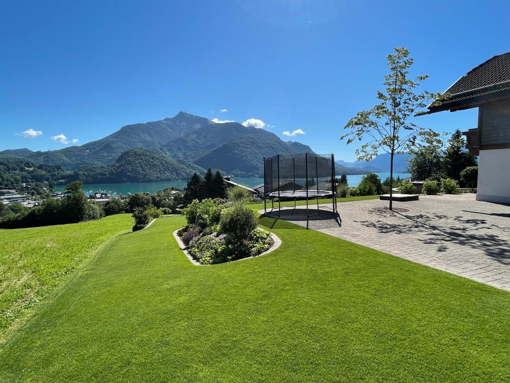 Ferienwohnung Schossleitner - Der Wohlfuehl-Ansitz Am Wolfgangsee Mit Weitblick Sankt Gilgen Dış mekan fotoğraf
