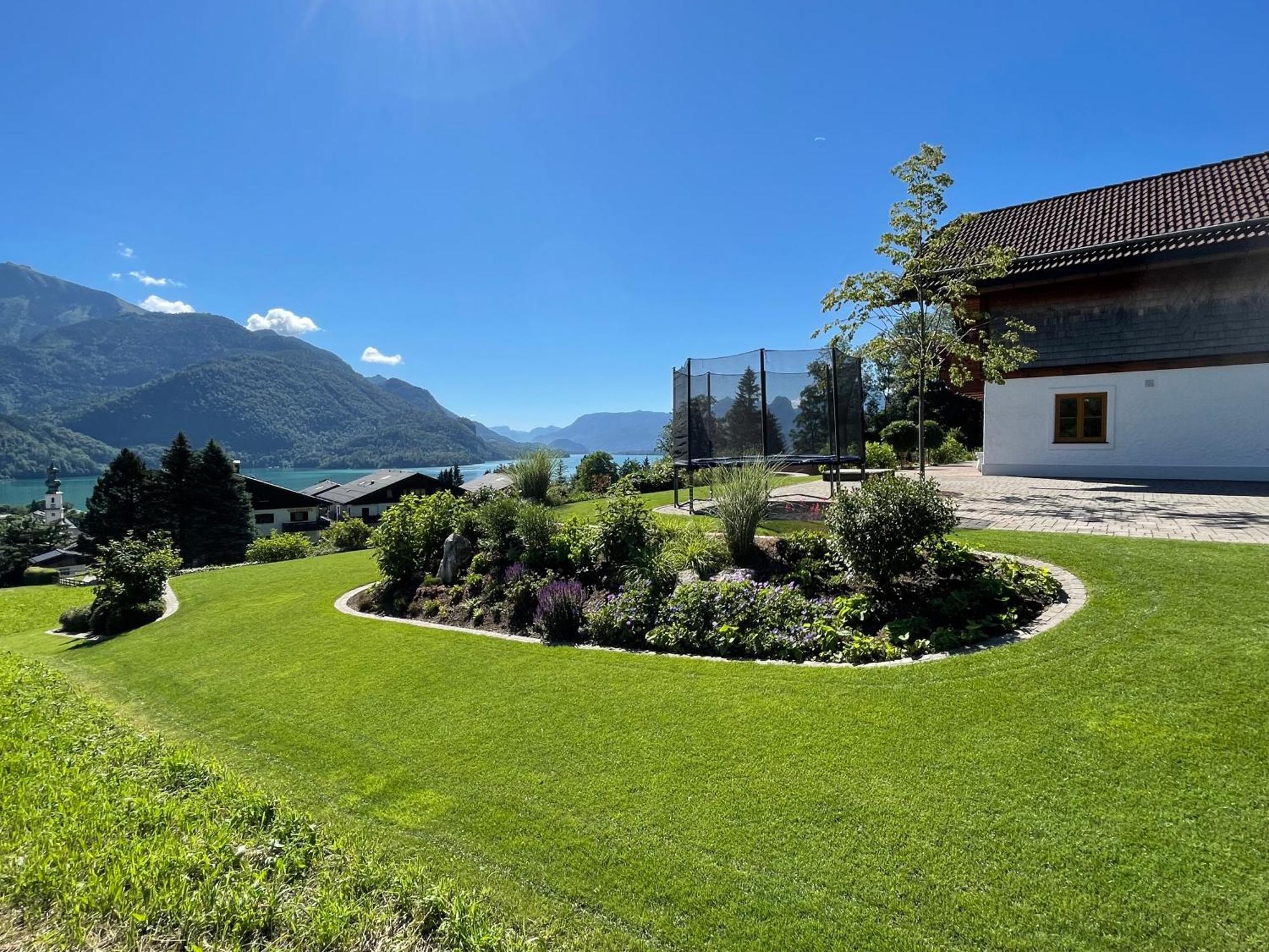 Ferienwohnung Schossleitner - Der Wohlfuehl-Ansitz Am Wolfgangsee Mit Weitblick Sankt Gilgen Dış mekan fotoğraf